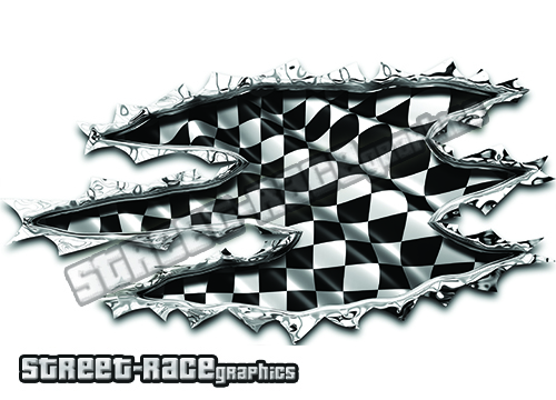 Ripped Metal stickers - Awesome Stickers UK