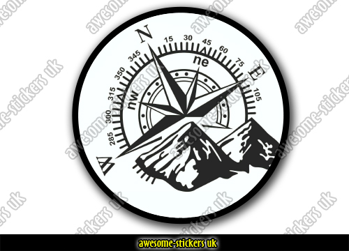 Campervan - MOUNTAIN COMPASS decals