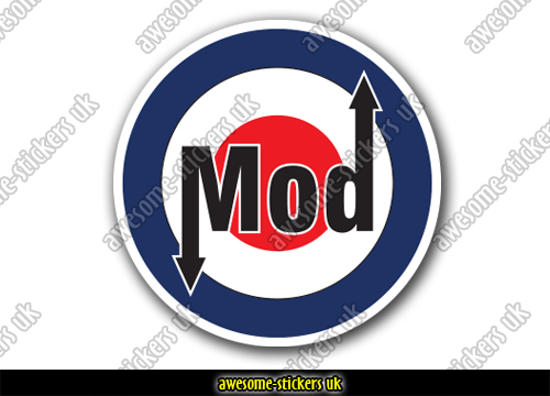 MOD RAF retro moped / scooter stickers