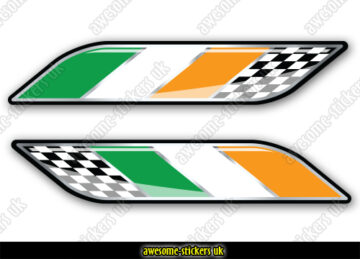 Irish flag stickers