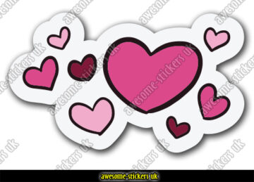 Hearts & Stars stickers