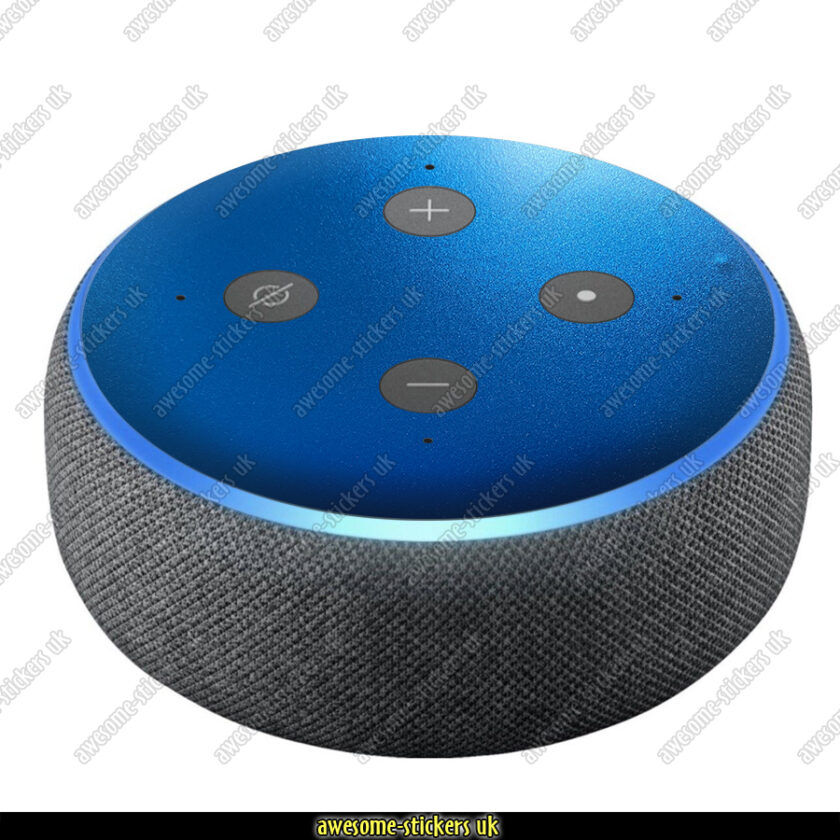 Amazon Echo Dot 3 stickers skins 015 BLUE Awesome Stickers UK