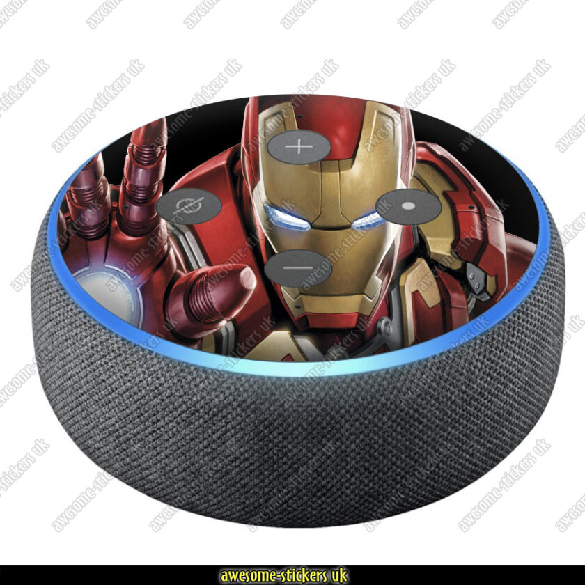 Amazon Echo Dot 3 stickers skins 032 - IRONMAN - Awesome Stickers UK