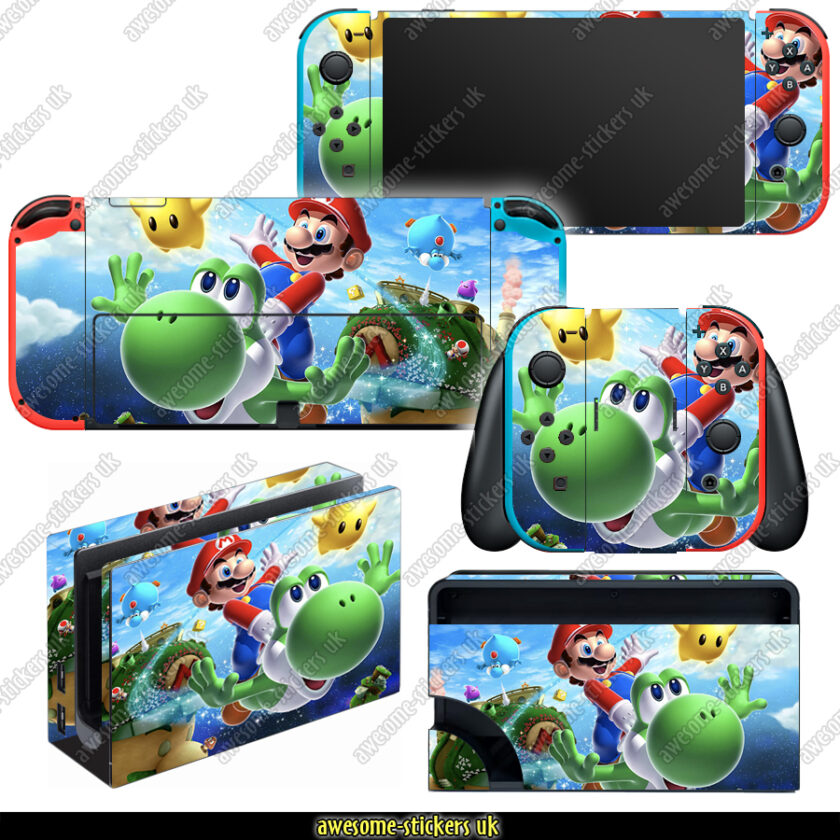 Nintendo Switch OLED skins 006 MARIO Awesome Stickers UK
