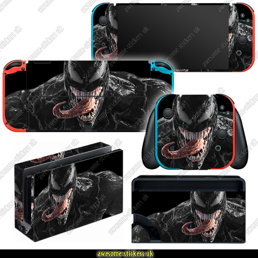 Nintendo Switch OLED skins 041 VENOM Awesome Stickers UK
