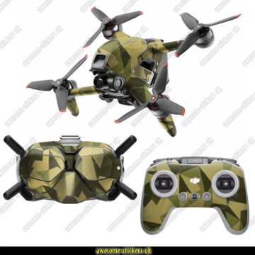 DJI FPV skin 006 - Green Disruption camouflage