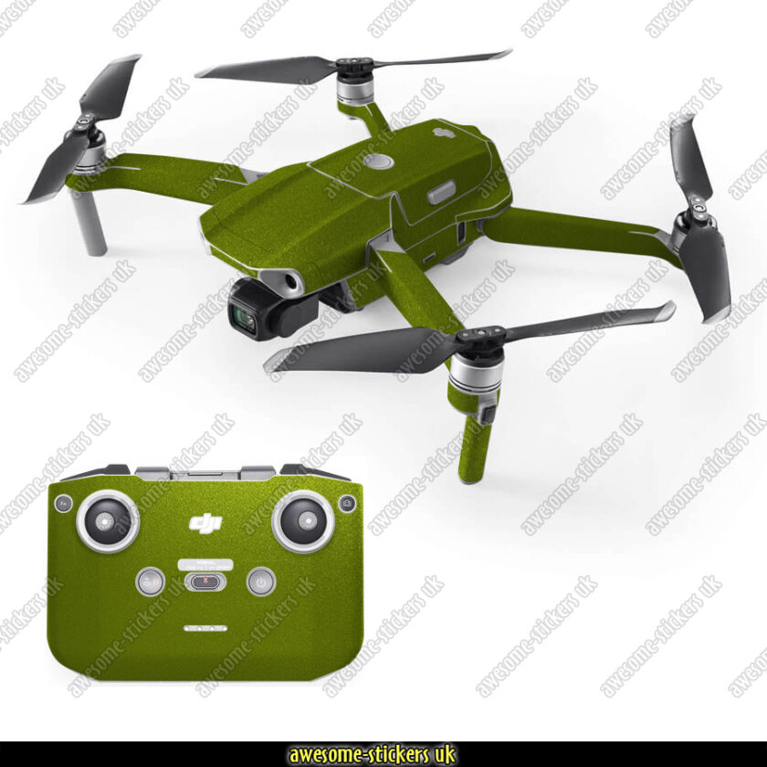 DJI Mavic Air 2 skins 015 Metallic green