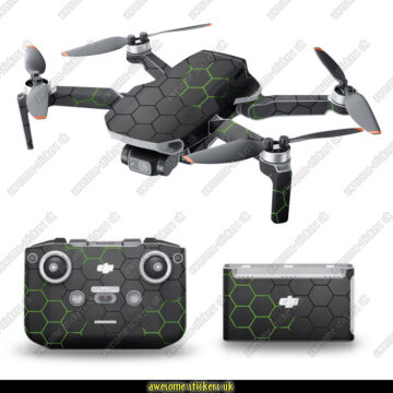 DJI Mini 2 skins 009 - Grey honeycomb