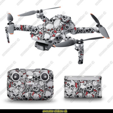 DJI Mini 2 skins 011 - Skull stickerbomb