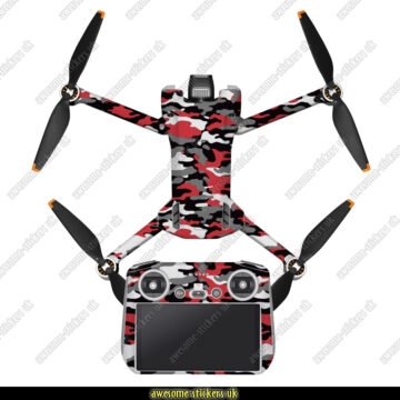 DJI Mini 3 Pro skins 004 - Red Urban Camouflage