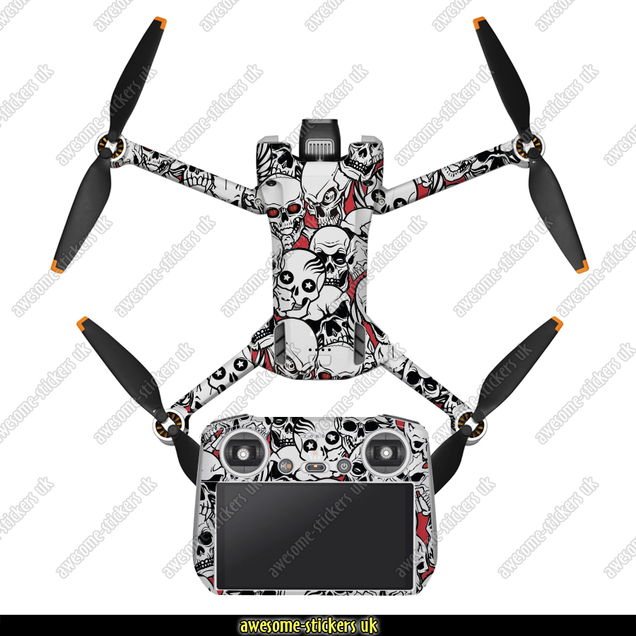 Wrap Skin Decal Stickers - Camo Black - - DJI Mini 3 Pro / DJI Mini 3