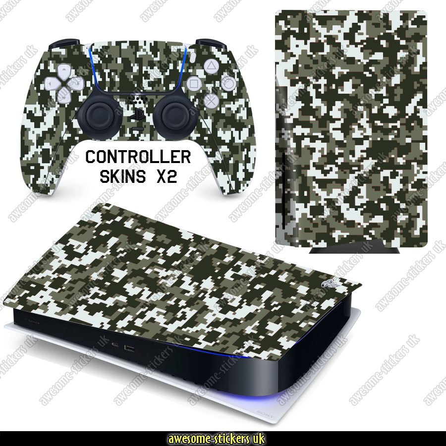 Fortnite designed PS5 Console Skin Decal Sticker and 2 Controllers PS5 Skin