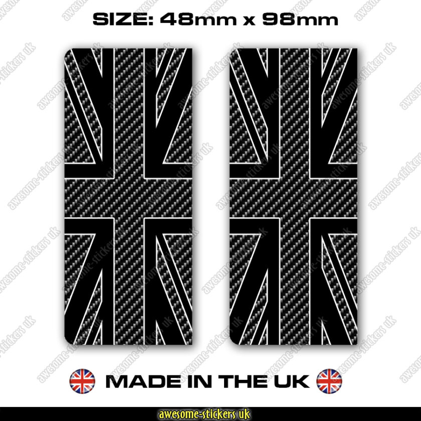 Number plate stickers 054 UK Great Britain flag
