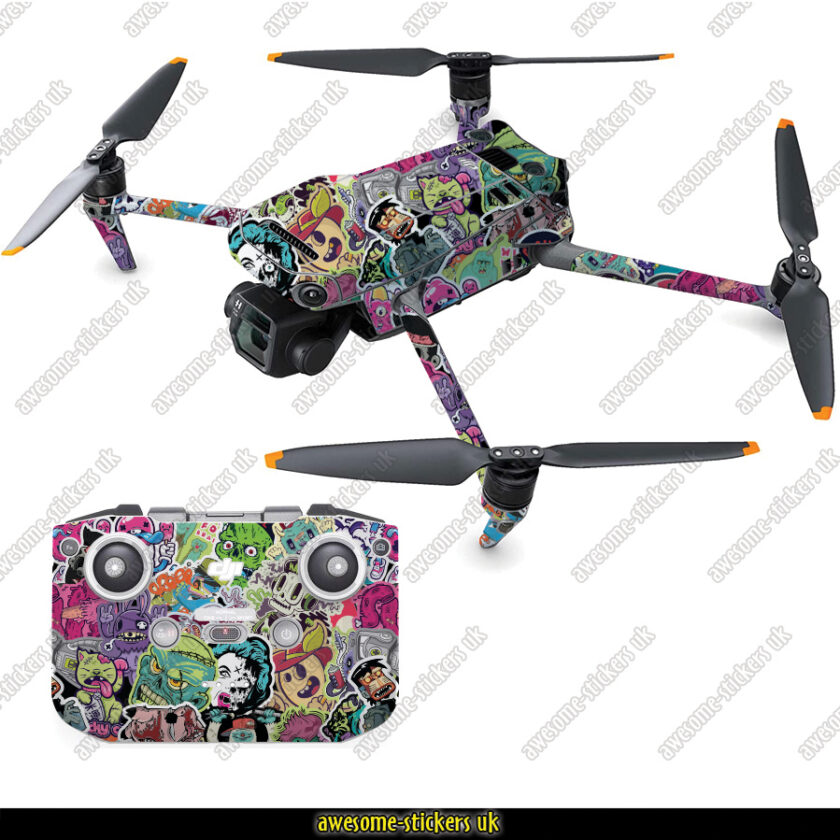Pellicola Adesiva Dankla Skins Per DJI Mavic Mini - Design Martini-Racing, Made In Germany