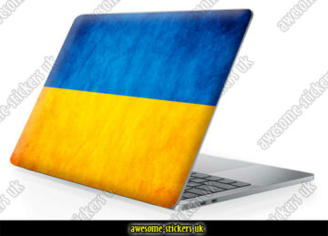 Ukraine flag laptop skins