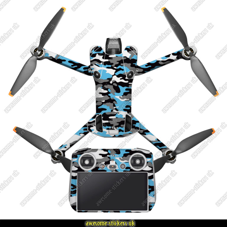 DJI Mini 4 Pro skins 003 - Blue Urban Camouflage