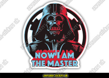Star Wars 010 - Darth Vader sticker 'NOW I AM THE MASTER'