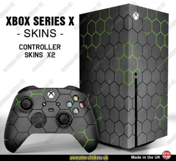 XBOX Series X Console & controller vinyl skin sticker 112 - Hexagons