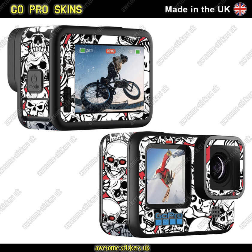 GoPro Hero skins: Black Series 7, 8, 9, 10, 11 & 12 - Awesome Stickers UK