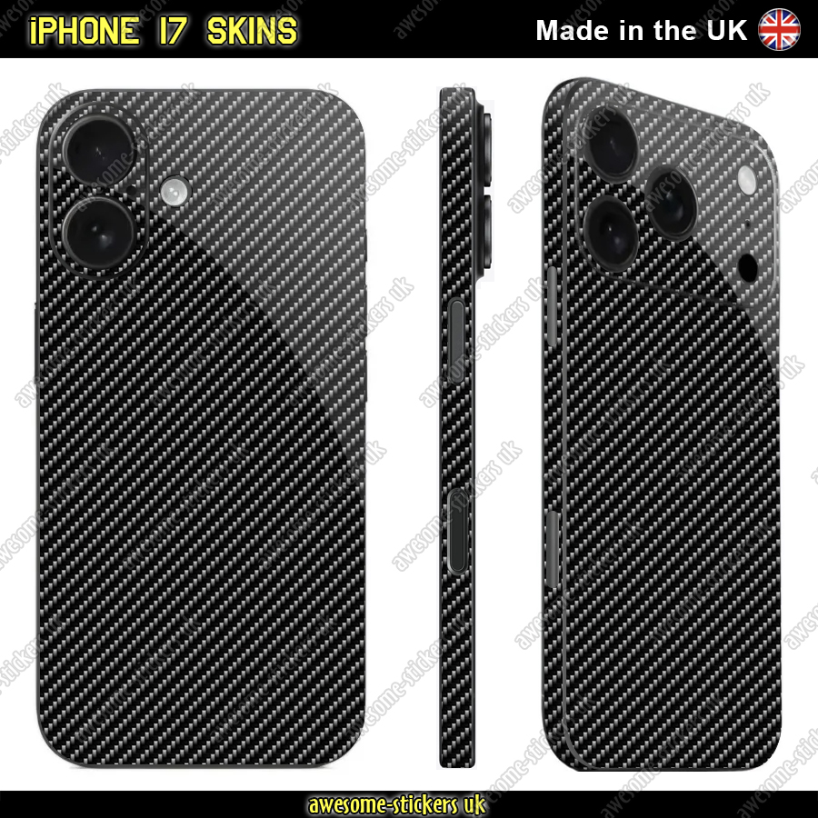 iPhone 17 skin 506 - Carbon Fibre effect