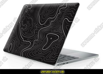 Laptop skin 518 - TOPOGRAPHIC CONTOURS