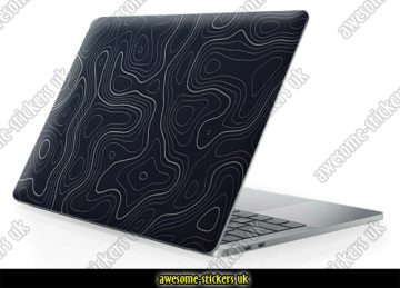 Laptop skin 519 - TOPOGRAPHIC CONTOURS